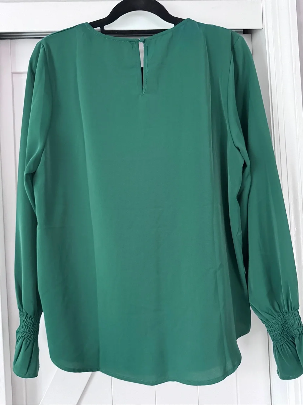 Green Long-Sleeve Blouse - Classic Women's Top